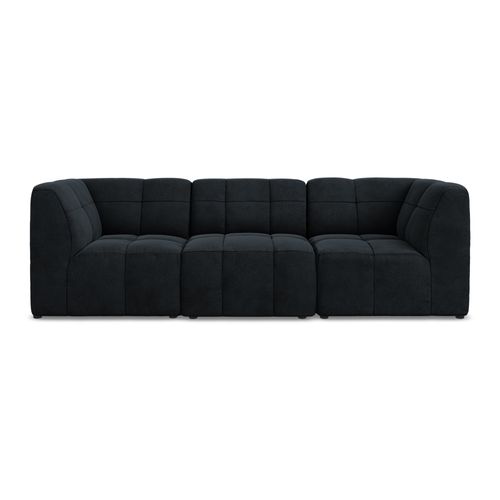 Canapé Modulable 3 Places Aloha En Velours Bleu Royal