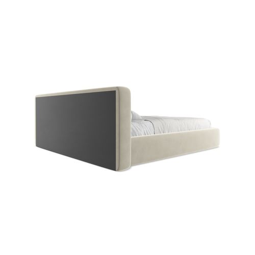 Lit Coffre Kiana 180x200 Cm En Velours Perle