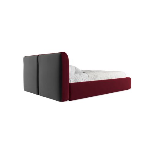 Lit Coffre Hoku 140x200 Cm En Velours Perle