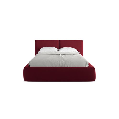 Lit Coffre Hoku 140x200 Cm En Velours Perle