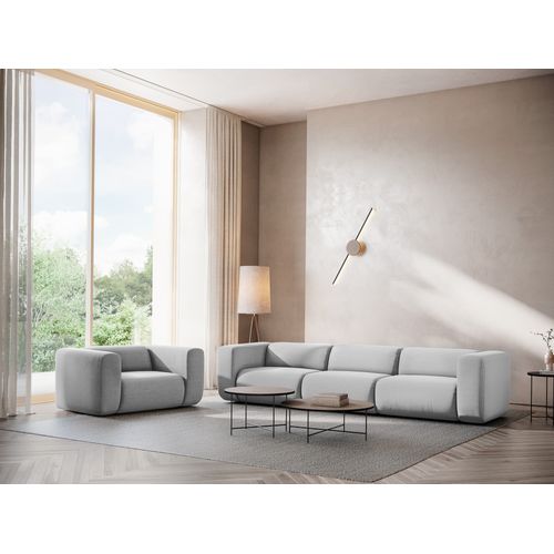 Fauteuil Pour Canapé Modulable Ekahi En Velours Gris