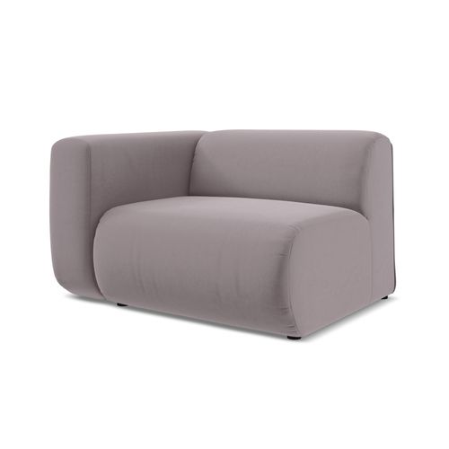 Module Avec Accoudoirs Gauche Ekahi En Velours Lavande