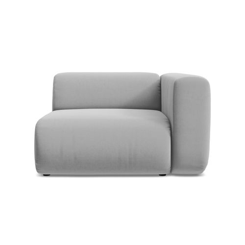 Module Avec Accoudoirs Droit Ekahi En Velours Gris