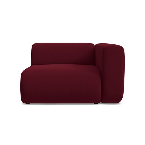 Module Avec Accoudoirs Droit Ekahi En Velours Bourgogne
