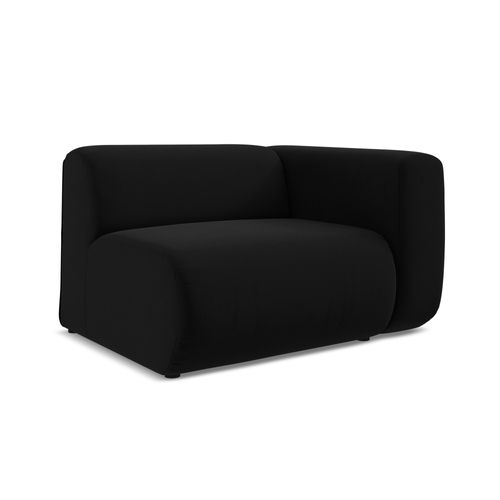 Module Avec Accoudoirs Droit Ekahi En Velours Noir