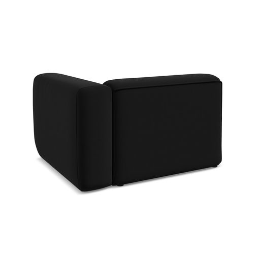 Module Avec Accoudoirs Droit Ekahi En Velours Noir