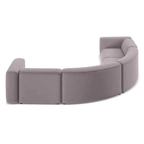 Canapé D'angle Modulable Ekahi En Velours Lavande