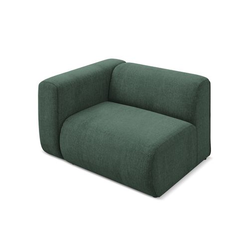 Module Avec Accoudoirs Gauche Ekahi En Tissu Chenille Vert