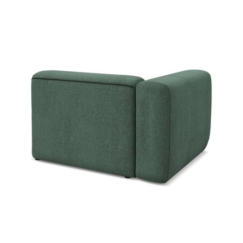 Module Avec Accoudoirs Gauche Ekahi En Tissu Chenille Vert