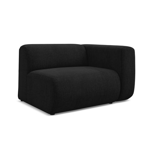 Module Avec Accoudoirs Droit Ekahi En Tissu Chenille Noir