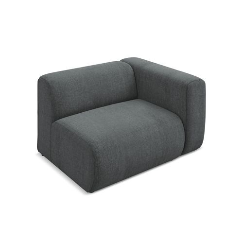 Module Avec Accoudoirs Droit Ekahi En Tissu Chenille Graphite