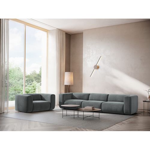 Module Avec Accoudoirs Droit Ekahi En Tissu Chenille Graphite
