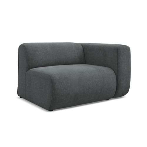 Module Avec Accoudoirs Droit Ekahi En Tissu Chenille Graphite