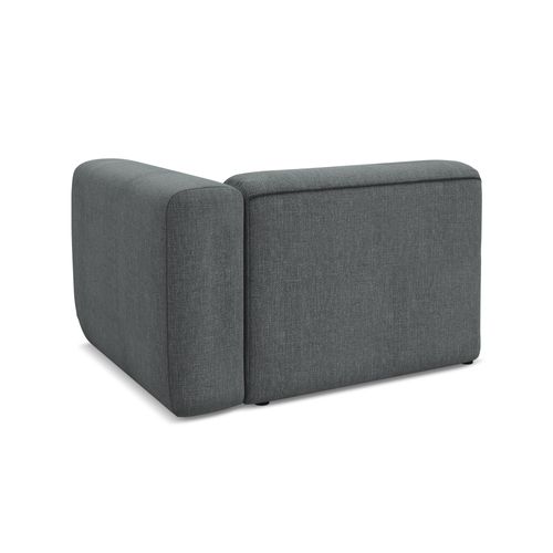 Module Avec Accoudoirs Droit Ekahi En Tissu Chenille Graphite