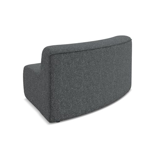 Fauteuil D'angle Pour Canapé Modulable Ekahi En Tissu Texturé Graphite