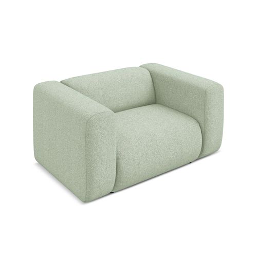 Fauteuil Ekahi En Tissu Texturé Vert Clair