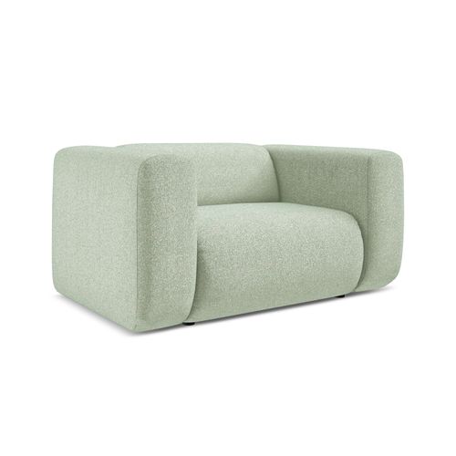 Fauteuil Ekahi En Tissu Texturé Vert Clair