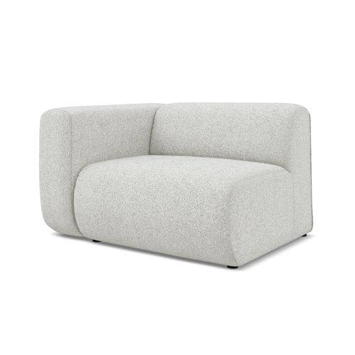 Module Avec Accoudoirs Gauche Ekahi En Tissu Texturé Beige