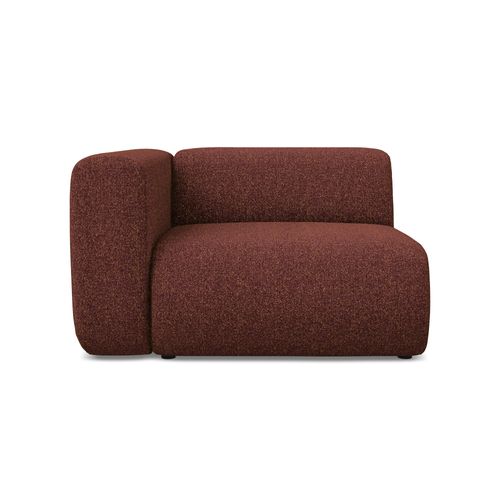 Module Avec Accoudoirs Gauche Ekahi En Tissu Texturé Bourgogne