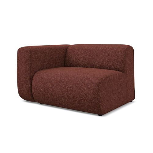 Module Avec Accoudoirs Gauche Ekahi En Tissu Texturé Bourgogne