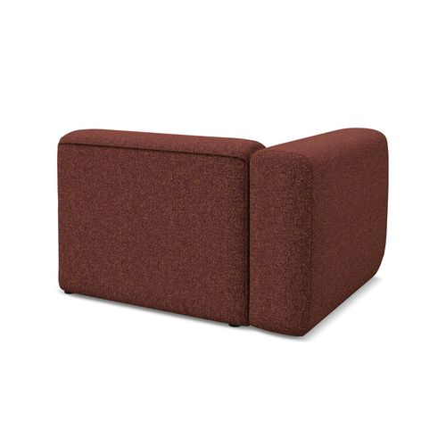Module Avec Accoudoirs Gauche Ekahi En Tissu Texturé Bourgogne