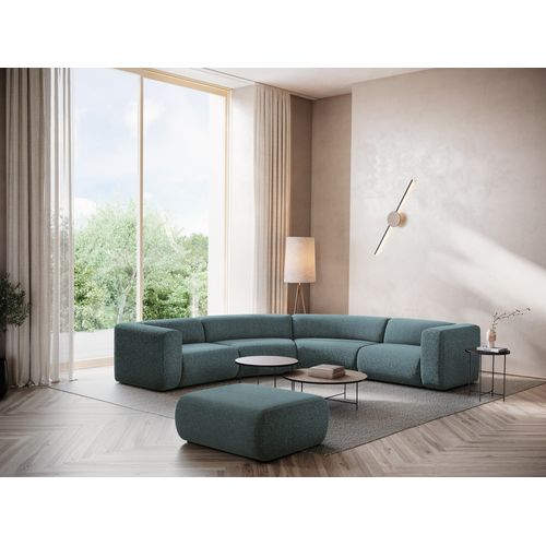 Pouf Ekahi En Tissu Texturé Jeans