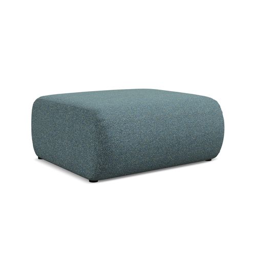 Pouf Ekahi En Tissu Texturé Jeans