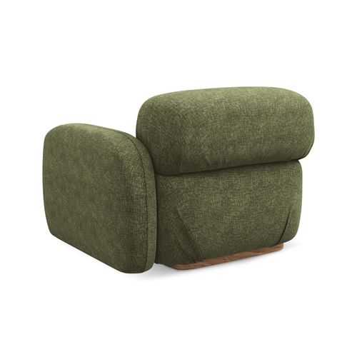 Module Avec Accoudoirs Droit Ailani En Tissu Chenille Olive