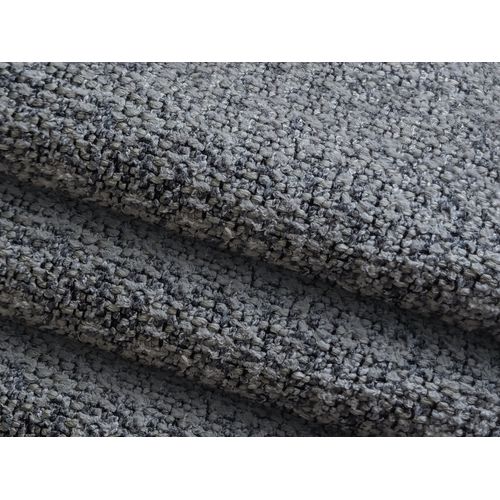 Pouf Ailani En Tissu Texturé Acier
