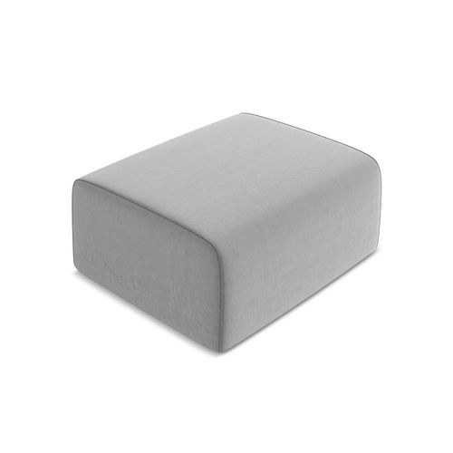 Pouf Kalea En Samt Gris