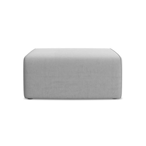Pouf Kalea En Samt Gris