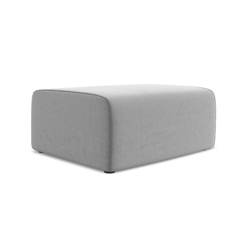 Pouf Kalea En Samt Gris