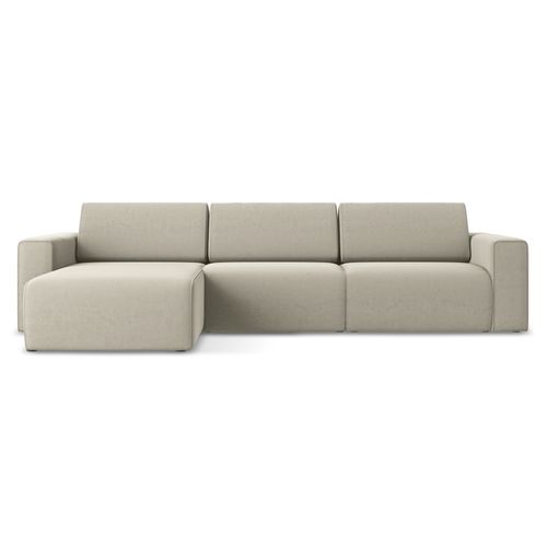 Canapé Modulable D’angle M Gauche Kalea En Samt Perle