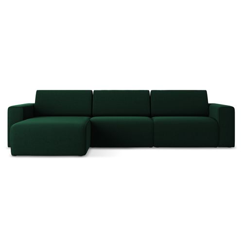 Canapé Modulable D’angle M Gauche Kalea En Samt Bouteille Verte