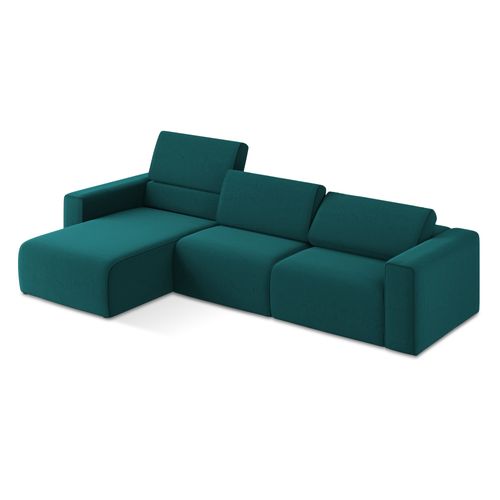 Canapé Modulable D’angle M Gauche Kalea En Samt Marin