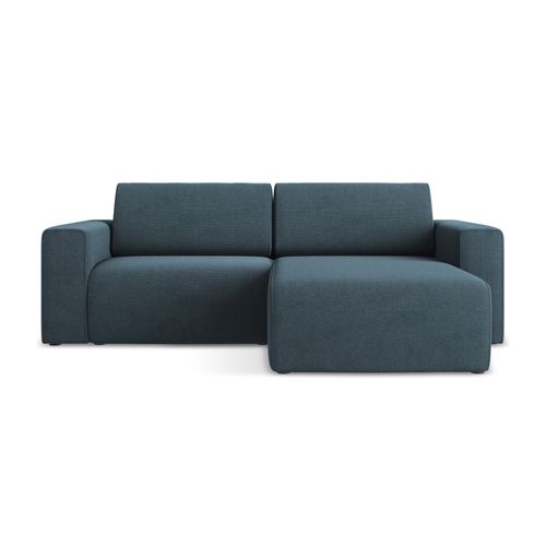 Canapé Modulable D’angle S Droit Kalea En Tissu Texturé Jeans