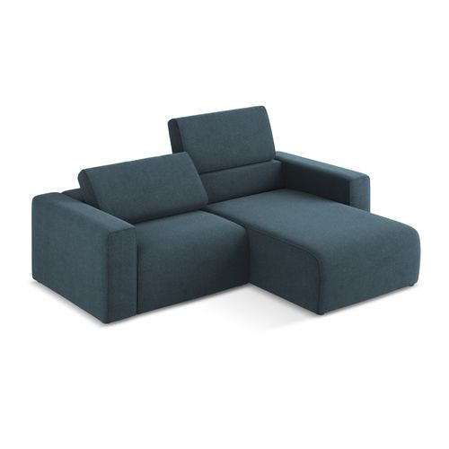 Canapé Modulable D’angle S Droit Kalea En Tissu Texturé Jeans