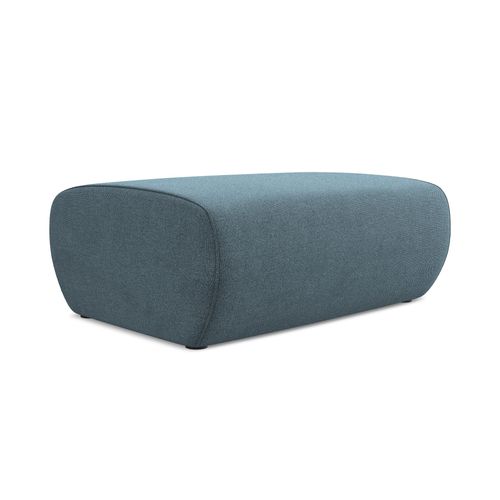 Pouf Nanea En Tissu Texturé Bleu Clair