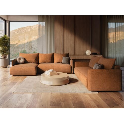 Pouf Nanea En Tissu Texturé Jeans
