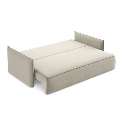 Canapé 3 Places Convertible Hula En Velours Perle