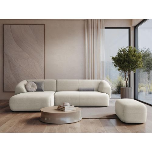Pouf Moana En Velours Acier