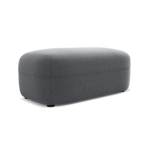 Pouf Moana En Velours Acier