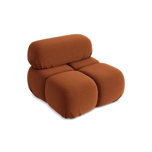 Fauteuil Lokua En Samt Terre Cuite