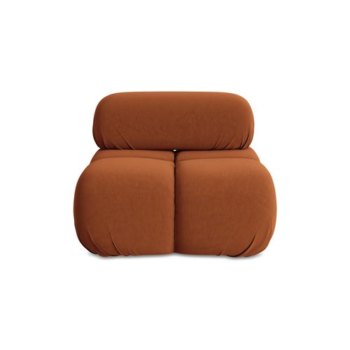 Fauteuil Lokua En Samt Terre Cuite