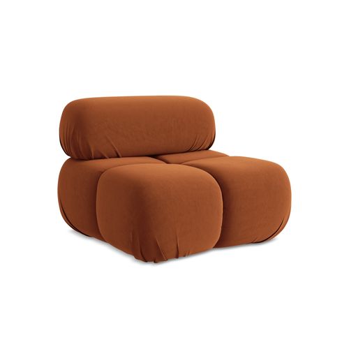 Fauteuil Lokua En Samt Terre Cuite