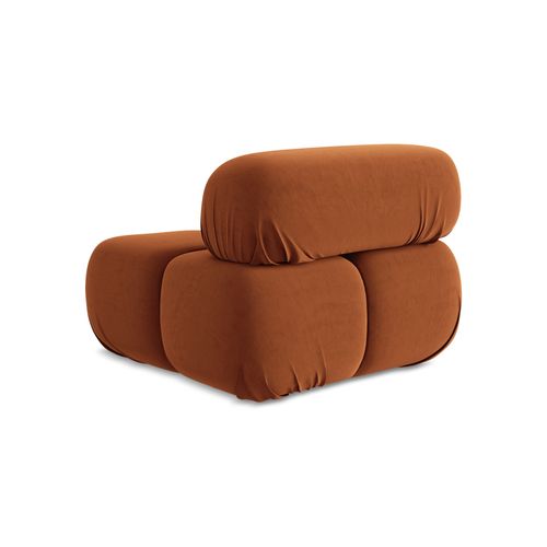Fauteuil Lokua En Samt Terre Cuite