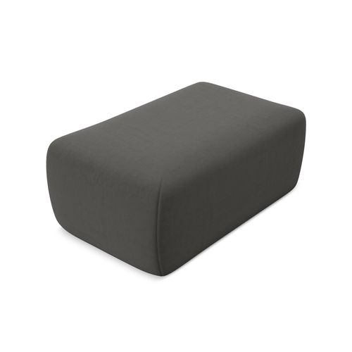 Pouf Kapua En Velours Acier