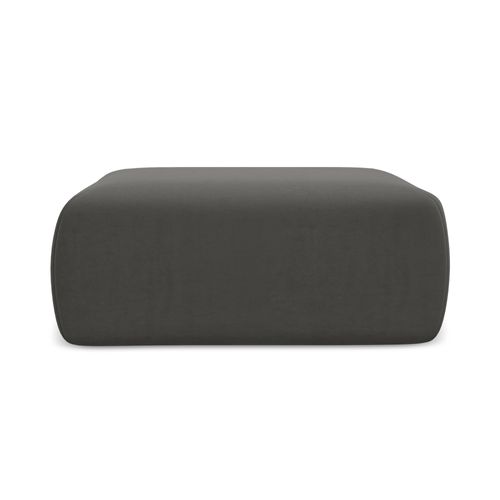 Pouf Kapua En Velours Acier