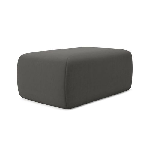 Pouf Kapua En Velours Acier