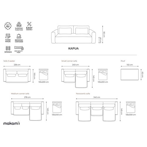 Pouf Kapua En Velours Acier